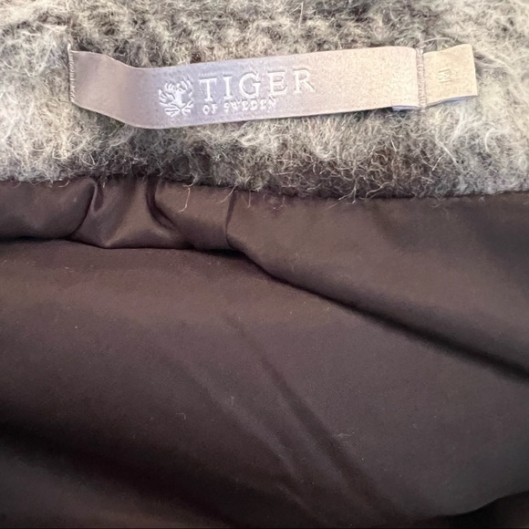 TIGER OF SWEDEN mohair blend checkered bomber - Picture 6 of 10